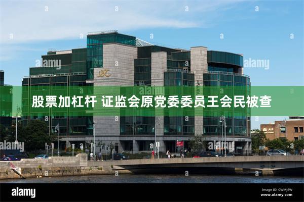 股票加杠杆 证监会原党委委员王会民被查